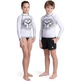 Arena 006296155 Rash Vest L/s Graphic Erkek Çocuk Yüzücü Tişörtü - 8 - 9 Yaş - Beyaz