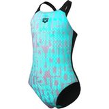 Arena 009007509 - Mavi Girl's Multi Colours Swimsuit V Back Kız Çocuk Yüzücü Mayo