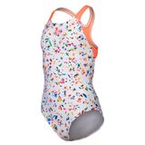 Arena 009089750 Beyaz Confetti Swimsuit Swim Pro Back Çocuk Yüzücü Mayosu