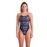 Arena 009463595 Contour Swimsuit Swim Tech Back Siyah Kadın Yüzücü Mayosu