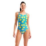 Arena 010704858 Lemons Swimsuit Lace Plus Back Kadın Turkuaz Yüzücü Mayo
