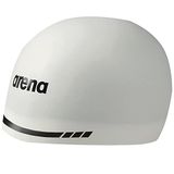 Arena 3D Soft USA Üniseks Yetişkin Silikon Yüzme Bonesi Erkekler ve Kadınlar için Yüzme Havuzu Antrenman ve Yarış Yüzme Seti, Beyaz, Büyük