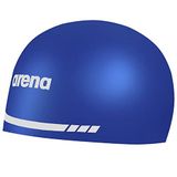 Arena 3D Soft USA Unisex Yarış Yüzme Bonesi, Kadınlar ve Erkekler için,%100 Silikon, Kraliyet Mavisi, Medium