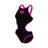 ARENA Bayan Biglogo One Piece mayo, siyah-fosforlu pembe, 36 EU
