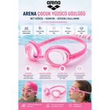 ARENA Çocuk Yüzücü Gözlüğü 6-12 Yaş Pembe | Buğu Önleyici UV Korumalı Silikon Yüzme Gözlüğü | Havuz Deniz Antrenman