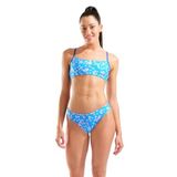 ARENA Flowers Bikini Bandeau Kadın Bikini,Neon Blue 38