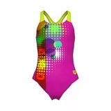 Arena G Dots Swimsuit Swim Pro Back Çok Renkli Kız Çocuk Yüzücü Mayosu 010745960