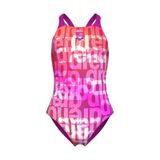 Arena G Multi Colours Swimsuit V Back Kız Çocuk Yüzücü Mayosu 009007908 Pembe