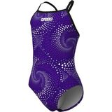 Arena Girls Fireflow Swimsuit Lightdrop Back Kız Çocuk Yüzücü Mayosu 010406900 - Mor - 10 - 11 Yaş