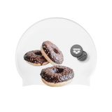 Arena HD Üniseks Elastik Silikon Yüzme Bonesi, Yetişkinler için, Antrenman Su Sporları, Fitness Yüzme Ekipmanları, Klor Korumalı Havuz Şapkası, Donuts, Tek Beden