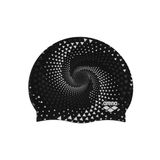 Arena Print 2 Unisex Silikon Yüzme Bonesi, Yetişkinler İçin, Kadın ve Erkekler İçin, Yoğun Antrenman, Rahat, Kaymaz, Uzun Saçlar İçin Yüzme bonesi, Ateş akışı