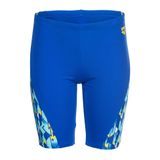 ARENA Print Swim Jammer Erkek Çocuk Jammer Mayo,Neon Blue Yellow 10-11 Yaş