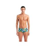 ARENA Texture Swim Low Waist Short Yüzücü Mayosu, 60, Texture Swim Low Waist, Navy Multi, Erkek