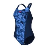 Arena Womens Crackle Swimsuit Swim Pro Kadın Yüzücü Mayosu 008229780 Lacivert