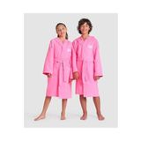 ARENA ZEAL JR ROBE/SHOCKING PINK-WHITE ÇOCUK BORNOZU