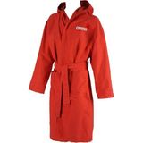ARENA Zeal Robe/Red-Whıte Yetişkin Bornozu,Kırmızı Xs