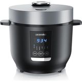 Arendo 2l Pilav Pişirici, Buharlı, Yapışmaz Kaplamalı, Dijital Ekranlı, 5 Programlı, 350W - Siyah