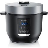 Arendo 2l Pilav Pişirici, Buharlı, Yapışmaz Kaplamalı, Dijital Ekranlı, 5 Programlı, 350W - Siyah