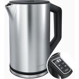 Arendo Çift Duvarlı Paslanmaz Çelik Su Isıtıcı, 1,5 Litre, Ayarlanabilir Sıcaklık - Gümüş