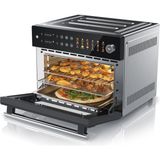 Arendo - Mini Fırın 30 L - Sıcak Hava Fritözü 30 Litre - Paslanmaz Çelik - Çok Fonksiyonlu Fırın Konveksiyon - Mini Fırın Airfreyer Xxl - 1800 Watt - 18 Programlı Fırın - 4 Seviyeli Geniş Iç Mekan