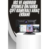 Arenes 4K 10.2 Inç Çift Kameralı Araç Multimedya Ekranı Carplay Kablosuz Tüm Cihazlara Uyumlu ( Lisinya )