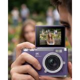 Arenes 4K Kompakt Kamera 48 Mp Autofocus Flash Özellikli Vlog Kamera - Lisinya
