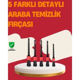 Arenes Araç Içi Detaylı Temizlik Seti-Araba Jant ve Iç Yüzey Temizlik Fırçaları ( Lisinya )