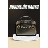 Arenes Nostaljik Radyo Bluetooth Bağlantılı Müzik Kutusu Ahşap ( Lisinya )