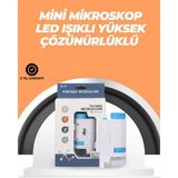 Arenes Portatif El Mikroskop – LED Işıklı, Aynı Anda Net Odaklama ( Lisinya )