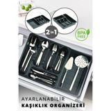 Arenevim Ayarlanabilir Çekmece Içi Kaşıklık Genişletilebilir Kayar Kaşıklık