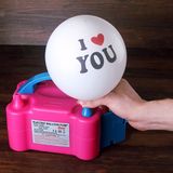 Arentek Elektrikli Balon Pompası Çift Çıkışlı Balon Şişirme Makinası Pembe Renk ile Kolay Kullanım