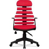 Arenzo Deri Ev Ve Ofis Çalışma Sandalyesi Bilgisayar Ve Yönetici Koltuğu Zebra Model Kırmızı