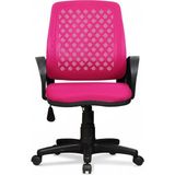 Arenzo Ev ve Ofis Çalışma Sandalyesi Bilgisayar ve Sekreter Koltuğu Petek Model Pembe - Pembe