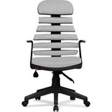 Arenzo Ev ve Ofis Çalışma Sandalyesi Bilgisayar ve Yönetici Koltuğu Zebra Model Gri