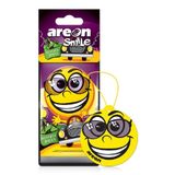 AREON ASD25 Komik Araba Hava Spreyi Emoji Asılı Beverly Hills Kokusu, En İyi Koku Giderici, Tek Hediyeler, Kağıt Asılı Süsler, Araba veya Ev için Uzun Ömürlü Koku - 12'li Paket