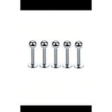 Ares Collection 5 Adet Cerrahi Çelik Labret Kulak Dudak Burun Uyumlu Piercing Set