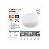 ARES Glop AG1123 Beyaz 10W LED Tavan Armatürü IP65 Suya Dayanıklı 900 Lümen