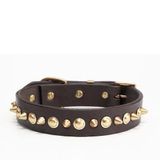 Ares Handmade Deri Köpek Tasması Kahverengi L (46-55 Cm) Cl-Ar-Br-L