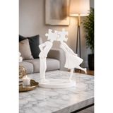 Ares Home Sevgili Puzzle Dekoratif Biblo 15 cm PLA Masaüstü ve Çalışma Masası İçin Şık Tasarım
