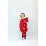 Ares Kids Fashion Kar Tulumu Siyah Suya Dayanıklıdır - Koyu Kırmızı - 2 Yaş