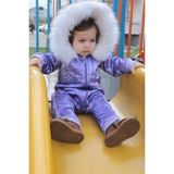 Ares Kids Fashion Kar Tulumu Siyah Suya Dayanıklıdır - Mor - 2 Yaş