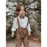 Ares Kids Fashion Kazyağı Salopet Bebekler ve Çocuklar Için KAHVERENGİ - 1 Yaş - Beyaz - Siyah
