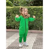 Ares Kids Fashion Kürk Yaka Tulum - Açık Yeşil - 3 Yaş