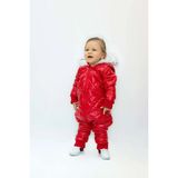 Ares Kids Fashion Suya Dayanıklı Kar Tulumu - Koyu Kırmızı - 3 Yaş