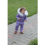 Ares Kids Fashion Suya Dayanıklı Lila Astronot Kar Tulumu