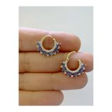Arescollection 1 adet çelik zirkon taşlı septum daith helix lobe uyumlu piercing