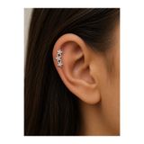 Arescollection 1 adet zirkon taşlı çelik tragus helix lobe conch uyumlu piercing