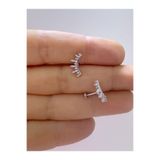 Arescollection 1 ADET ZİRKON TAŞLI helix tragus conch uyumlu piercing