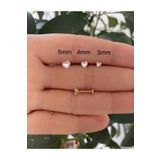 Arescollection çelik 1 adet zirkon kalp model tragus helix conch forwardhelix kıkırdak lobe uyumlu piercing küpe