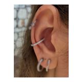 Arescollection Cerrahi Çelik Gümüş Renk Conch Piercingi